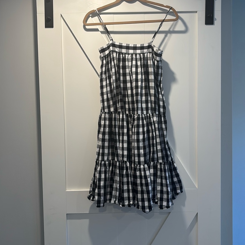 O.P.T Anthropologie Gingham Midi Dress